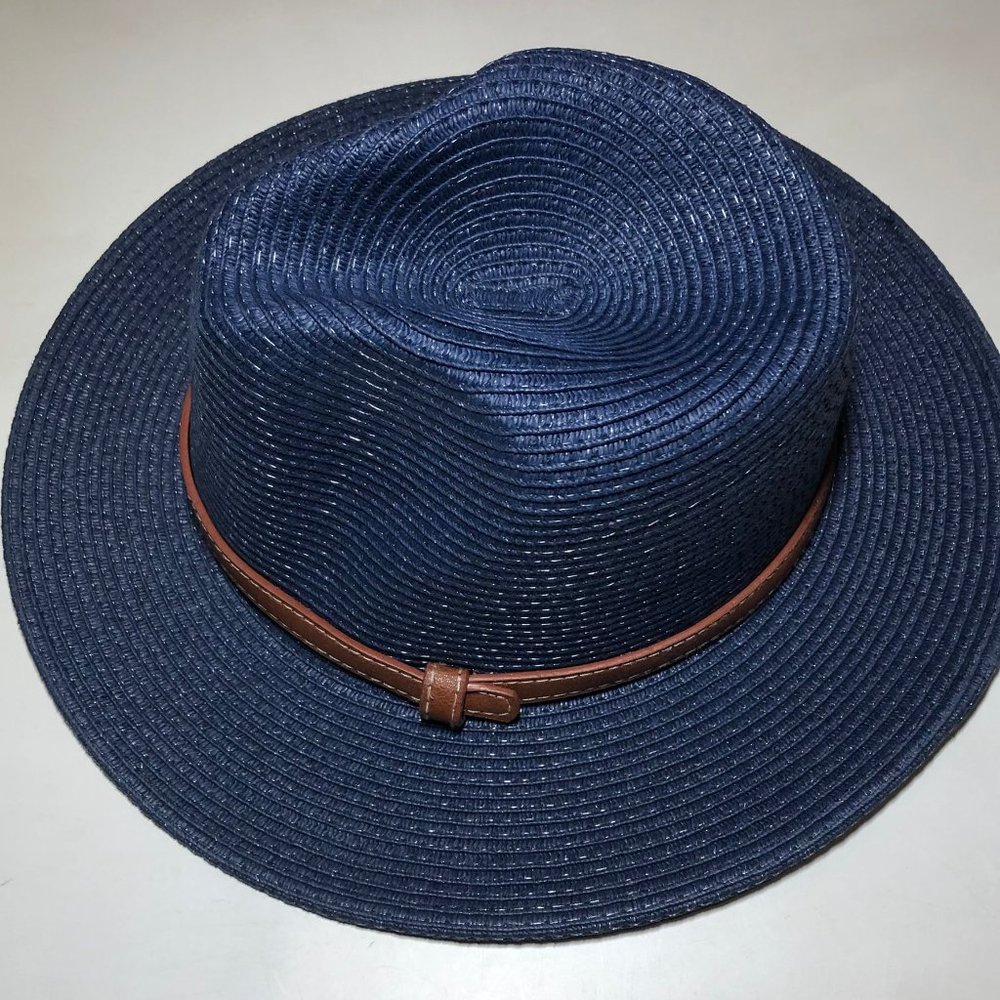 Stylish Navy Blue Fedora Hat
